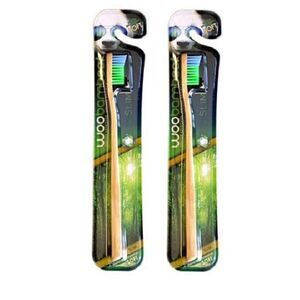 WooBamboo Toothbrush - Slim Handle - Soft 2 Pack
